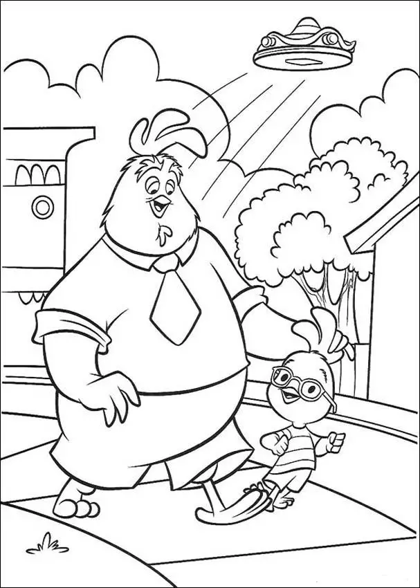 Chicken Little Books Coloring 8