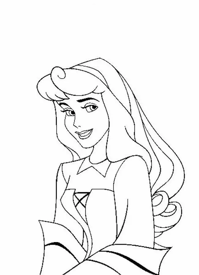 Coloring Pages Fish Hooks. Princess Coloring Page