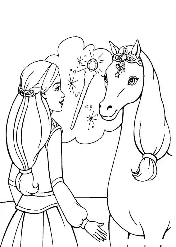 Barbie and The Magic Pegasus Books Coloring 6