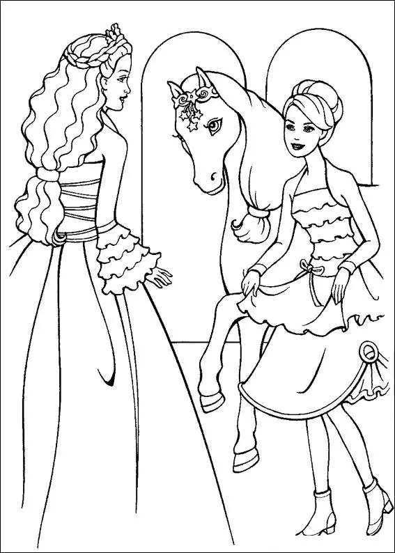 Barbie and The Magic Pegasus Books Coloring 7