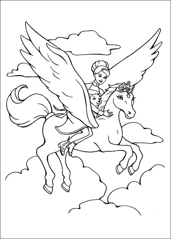 Barbie and The Magic Pegasus Books Coloring 8