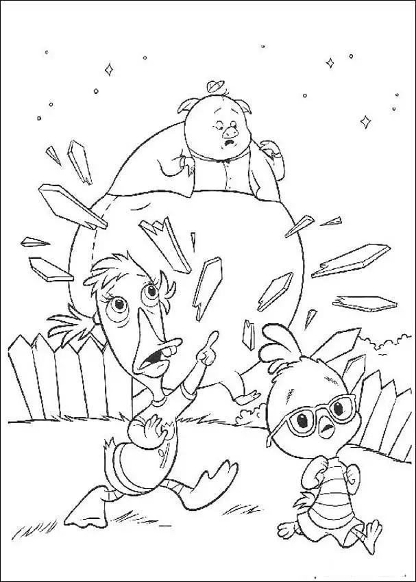Chicken Little Books Coloring 1
