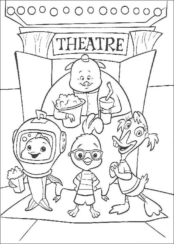 Chicken Little Books Coloring 4