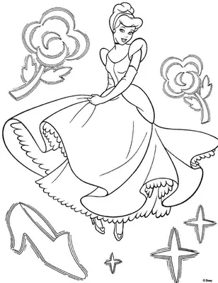 Cinderella 2 Books Coloring 8
