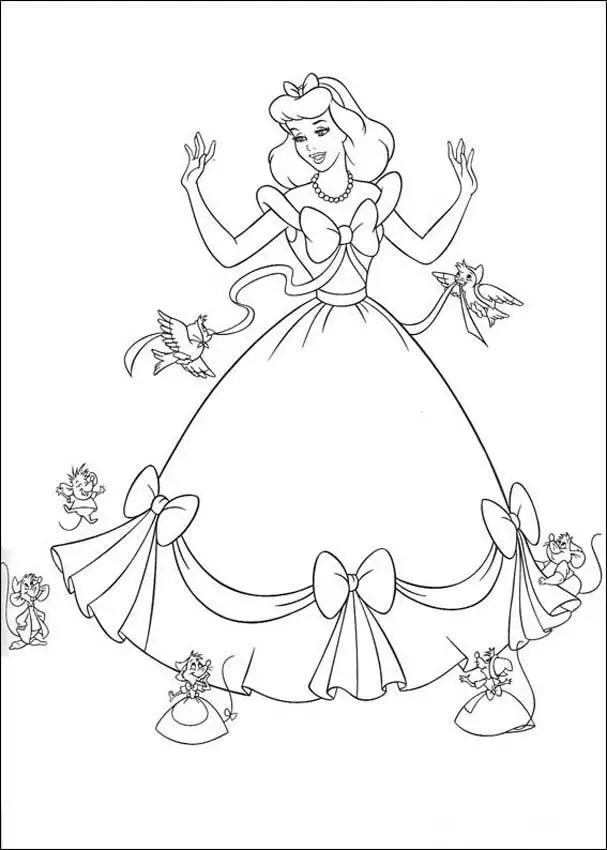 Cinderella 3 Books Coloring 3
