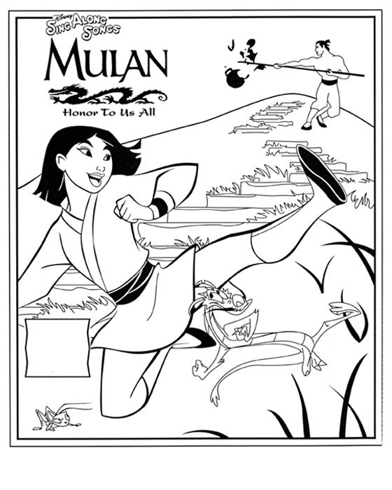 Mulan Books Coloring 6