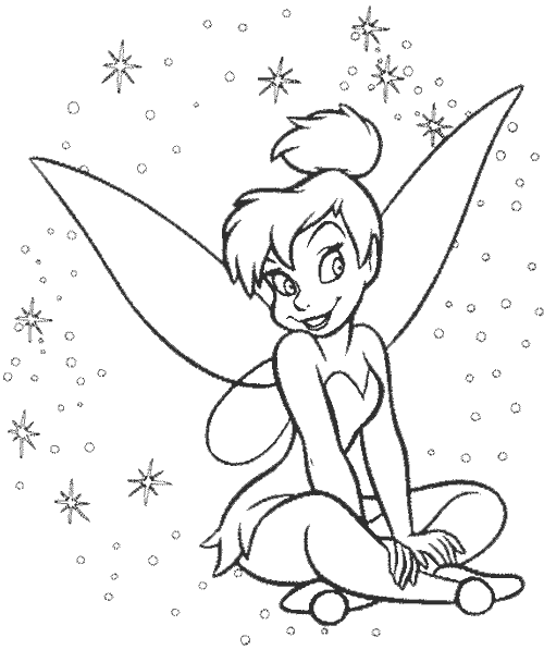 Tinkerbell Coloring Pages 1