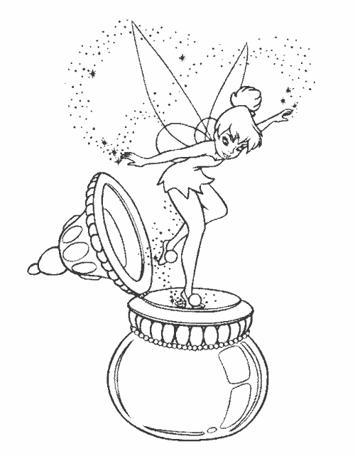 Tinkerbell Coloring Pages 4