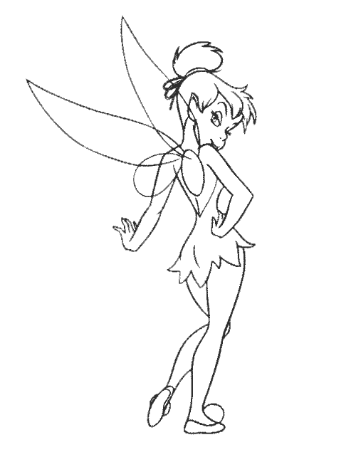 Tinkerbell Coloring Pages 8